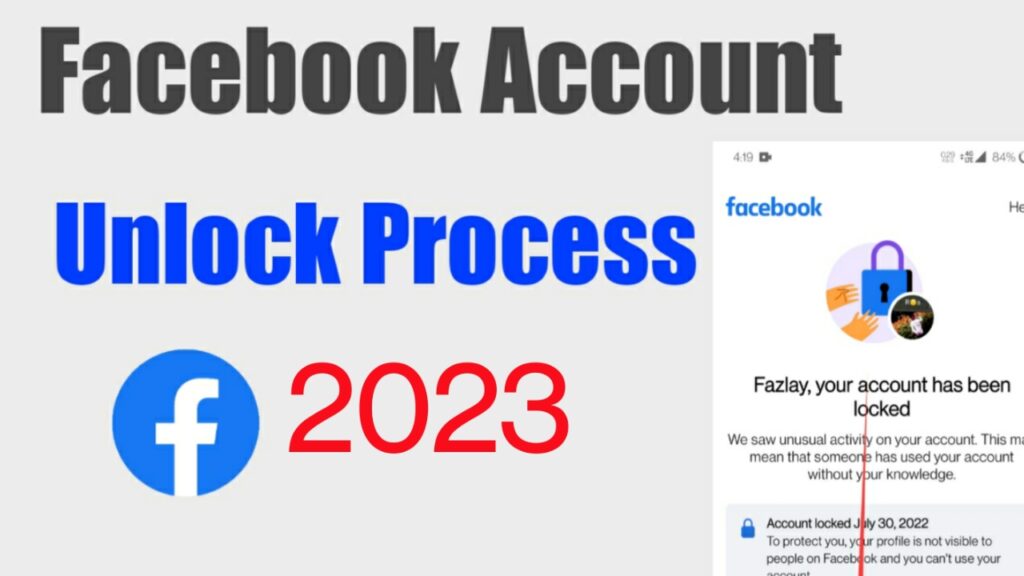 How to unlock Facebook account 