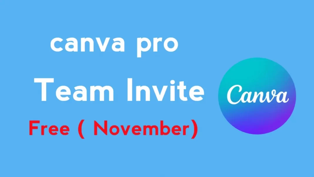 Canva Pro team invite